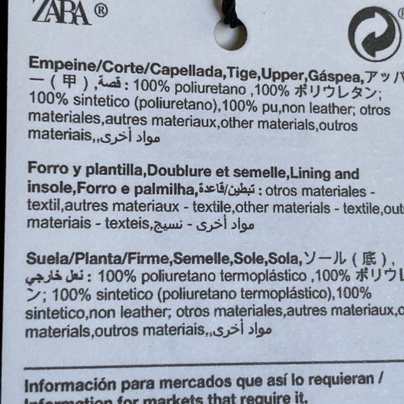 NWT. Zara Black Mule Embellished Metallic Detail Loafers. Size 7,5. - Picture 8 of 8